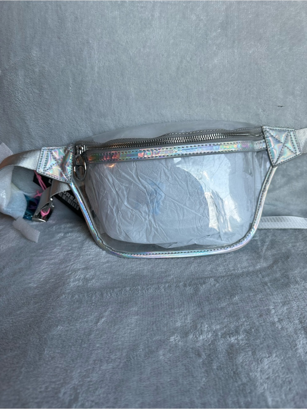 Like Dreams Clear Holographic Fanny Pack Belt Bag Festival Stadium Approved NWT